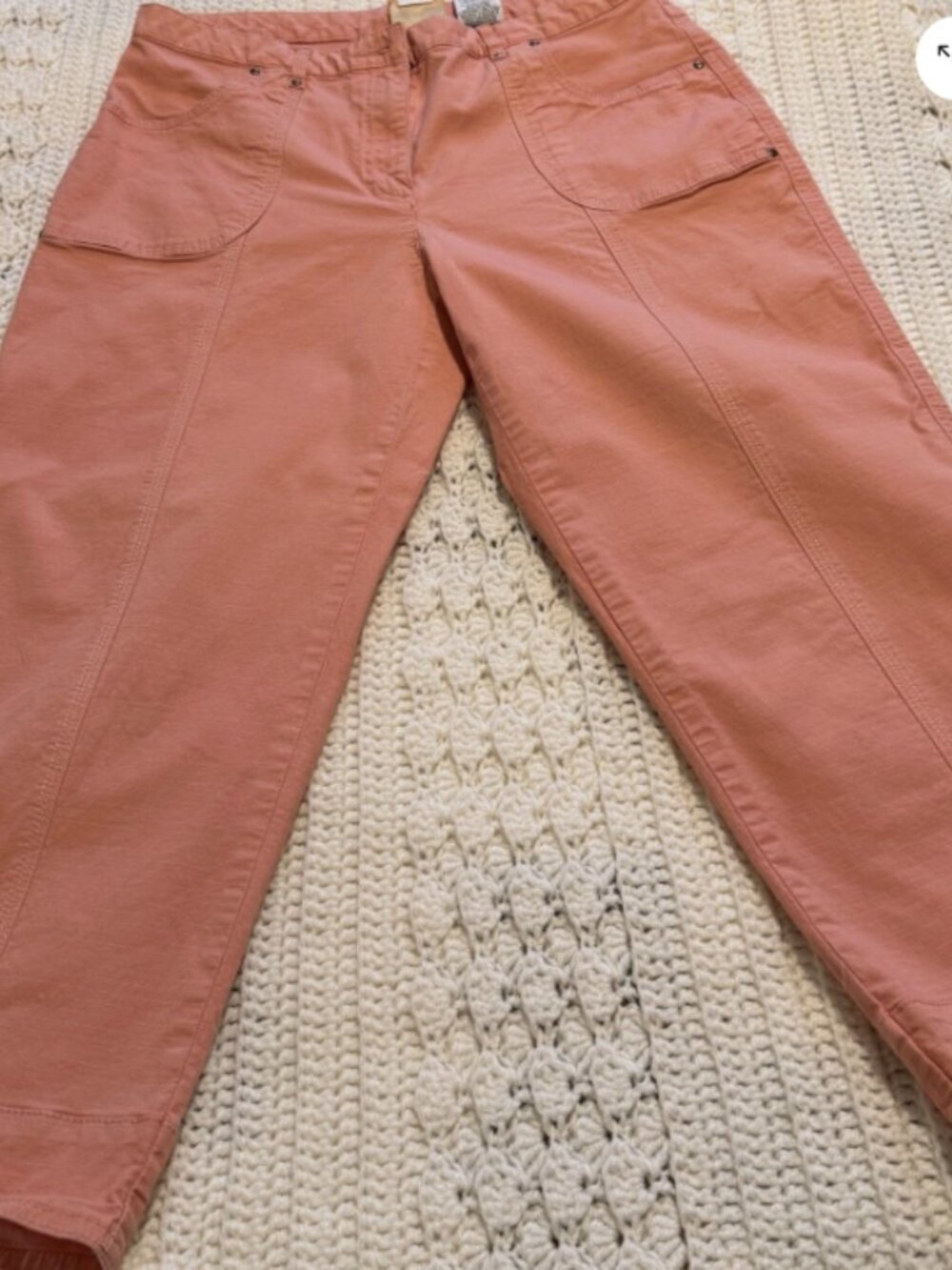 Ruby Rd orange crop pants size 6 - Picture 7 of 10